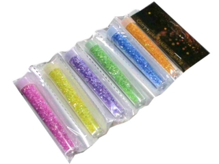 glitry dekorační 6 tub/barev x 5g-33 neon