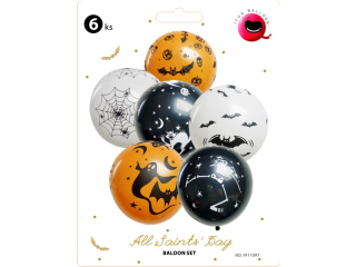 balonky sada 6ks 30cm-Halloween