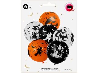balonky sada 6ks 30cm-Čarodějnice