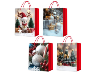 taška Craft 120g 22x27x11cm M Vánoce-4419 koule