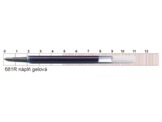 náplň gelová 0,7mm-černá